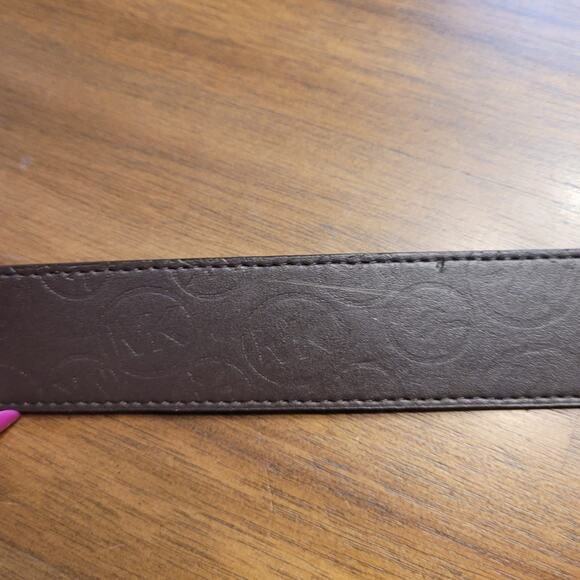 Michael Kors Women’s Reversible Belt XL Brown MK Logo Style 554360 EUC - Picture 7 of 8